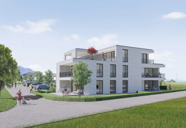 Erstbezug im Neubau – Eindrucksvolle 2-Zimmergartenwohnung mit hochwertiger Ausstattung in Feldkirch-Gisingen