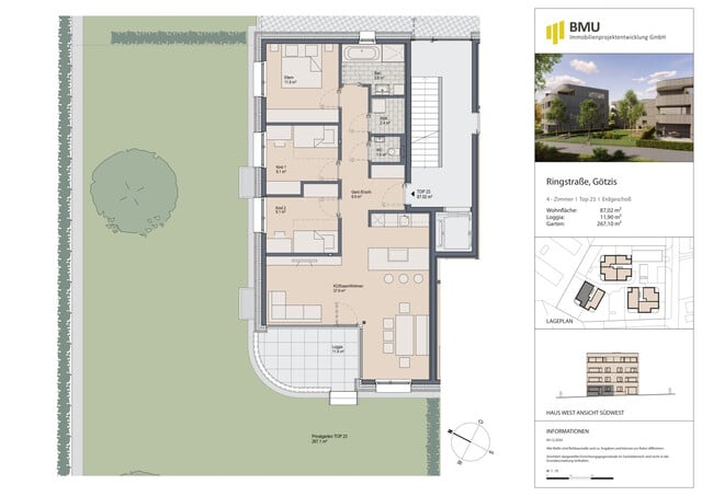 Wohnanlage "Ringstraße" - Tolle 4-Zimmer-Gartenwohnung - Top 23