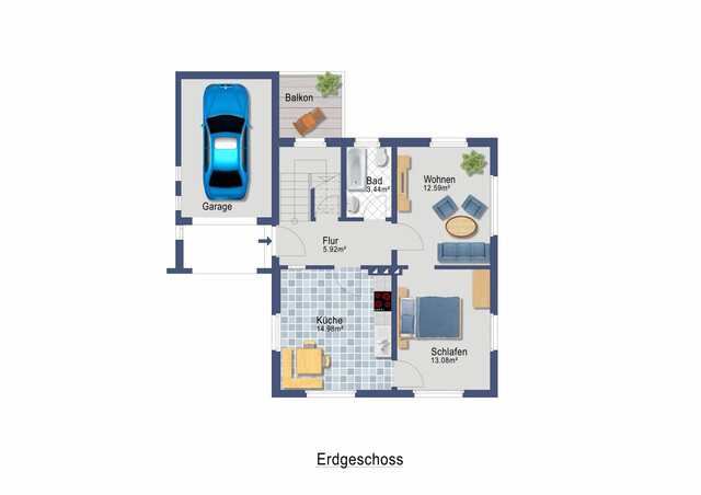 Einfamilienhaus für Handwerker in sonniger Lage