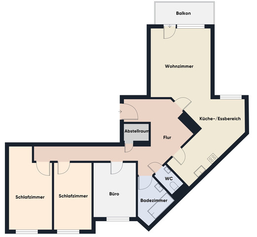 Platz für die Familie: Lichtdurchflutete Wohnung mit Balkon und bester Anbindung