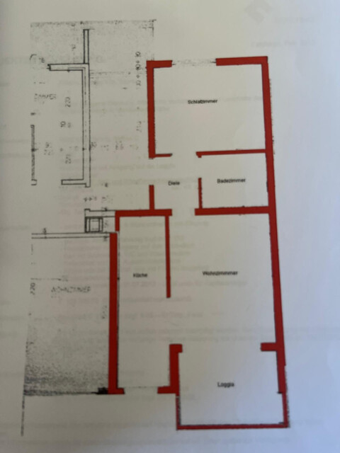2 1/2 Zimmerwohnung mit Einbauküche