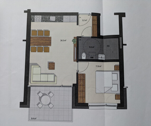 Moderne 2-Zimmerwohnung mit Balkon und TG in Nofels, ruhige Wohnlage, gut angebunden