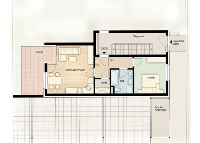 Moderne 2-Zimmer-Gartenwohnung in Feldkirch zu vermieten!