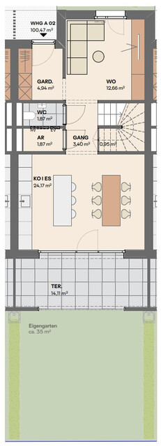 Exklusives Reihenhaus in ruhiger Lage – Durchdachte Raumaufteilung auf 100 m²