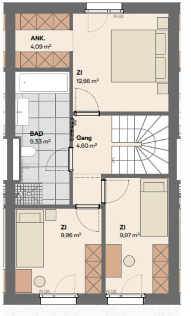 Exklusives Reihenhaus in ruhiger Lage – Durchdachte Raumaufteilung auf 100 m²