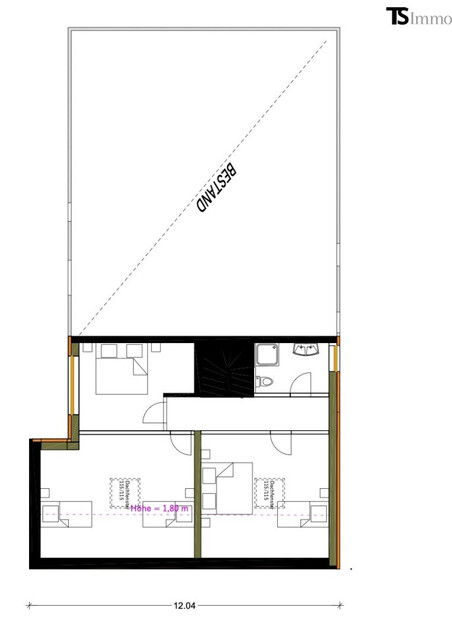 Tschagguns: 5-Zimmer-Maisonette-Wohnung ca. 141 m2 Wohnfläche mit Terrasse ca. 16 m2 und Balkon ca. 4,5 m2