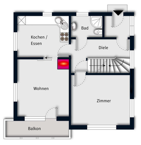 Einzigartig gelegenes Einfamilienhaus mit Rheintalblick