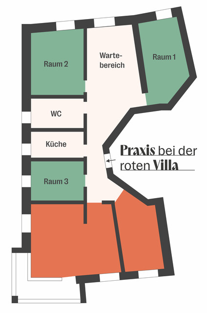 Räume in Gemeinschaftspraxis im Gesundheitsbereich zu vermieten