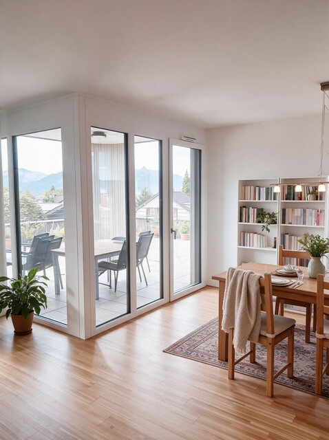 Penthouse über den Dächern von Lustenau. 63 m² Wohnraum. 72 m² Dachterrasse.