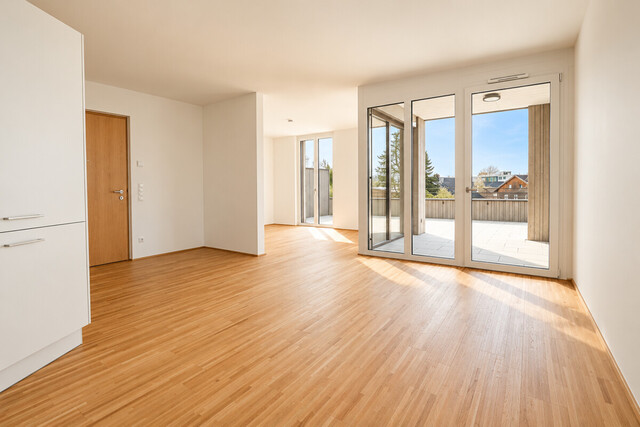 Penthouse über den Dächern von Lustenau. 63 m² Wohnraum. 72 m² Dachterrasse.