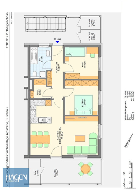 Alpstraße, Lustenau - Tolle 3 Zimmer Dachgeschosswohnung in Lustenau zu verkaufen!