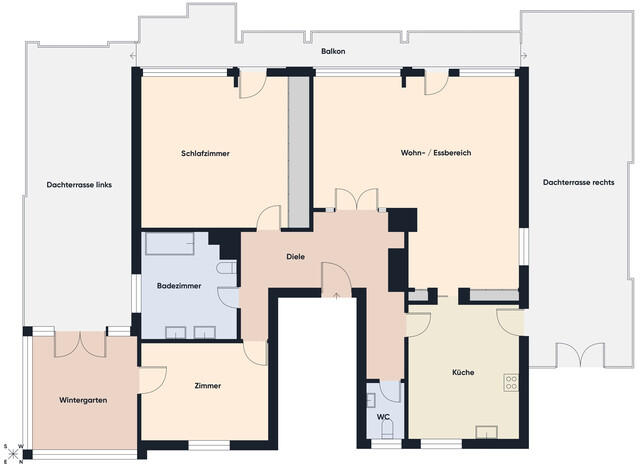 Weitläufiges Penthouse mit über 117m² Terrasse in Bregenz-Vorkloster