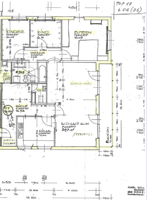 Großzügige & familienfreundliche  4-Zimmer-Dachgeschosswohnung in guter Lage in Hohenems zum Verkauf oder Möglichkeit auf Mietkauf!