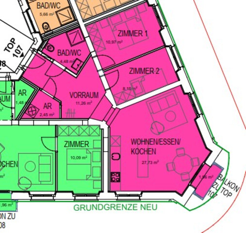 Elegante 3-Zimmerwohnungen in Dornbirn zu vermieten - nur wenige Schritte vom Stadtzentrum entfernt
