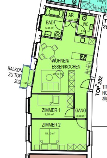 Elegante 3-Zimmerwohnungen in Dornbirn zu vermieten - nur wenige Schritte vom Stadtzentrum entfernt
