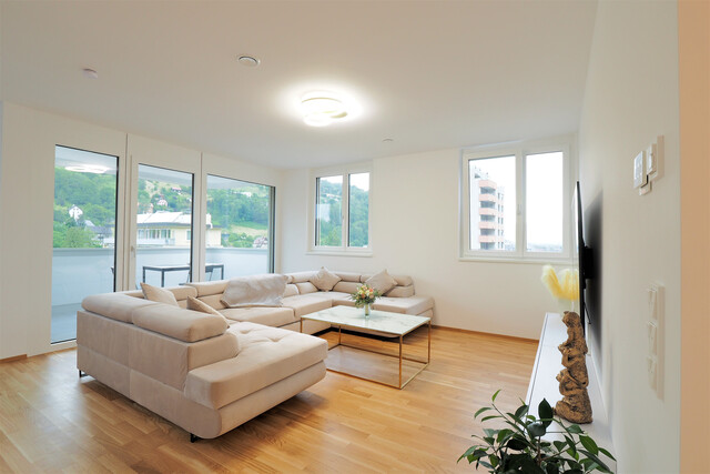 Urban und modern Wohnen in Feldkirch Bahnhofcity: 2-Zimmerwohnung im Dachgeschoss 