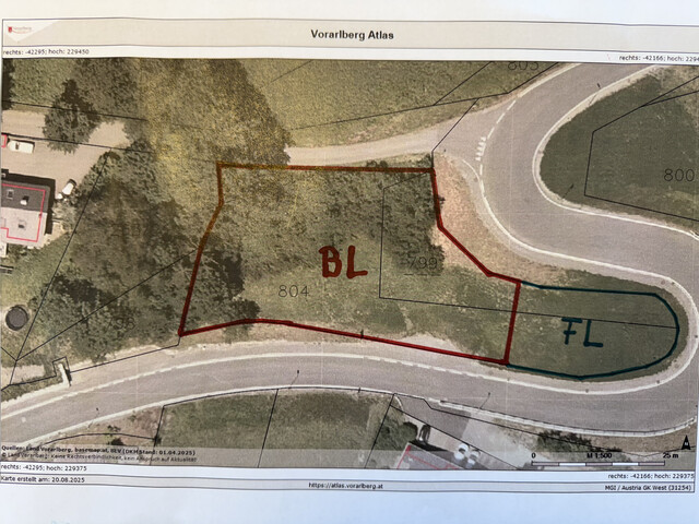 Baugrundstück mit schöner Aussicht - ca. 600 m2