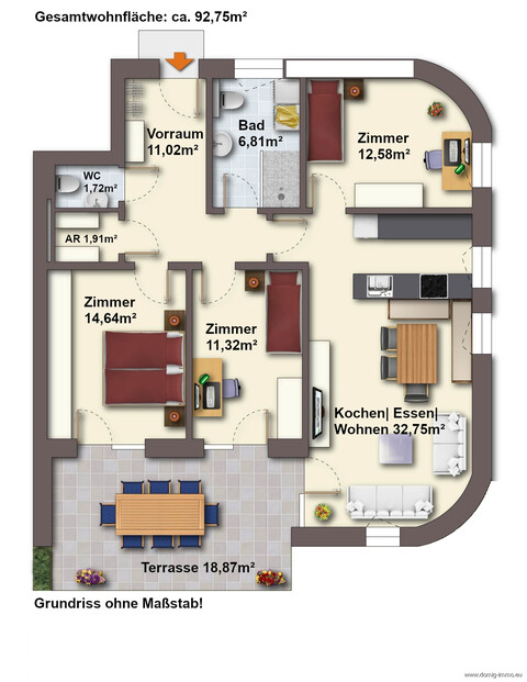 Stilvolle 4-Zimmer-Gartenwohnung in Ludesch mit moderner Ausstattung & sonniger Ruhelage