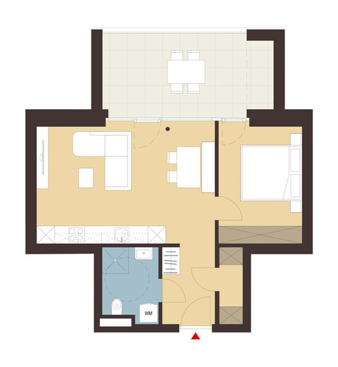 2-Zimmerwohnung mit Terrasse | A04