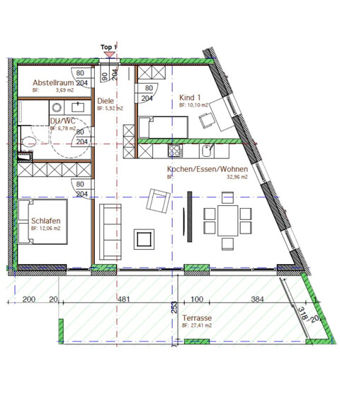 Wunderschöne 3-Zi-Gartenwohnung in Lustenau