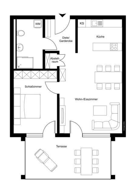 Moderne 2-Zimmer Wohnung in Bestlage von Bludenz