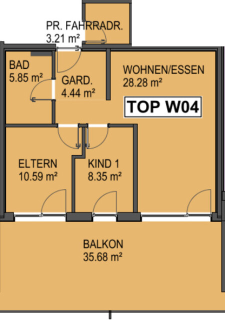 In der Nähe vom Parkbad - moderne und neuwertige 3 Zimmerwohnung in Lustenau