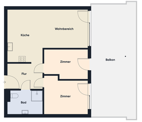 In der Nähe vom Parkbad - moderne und neuwertige 3 Zimmerwohnung in Lustenau