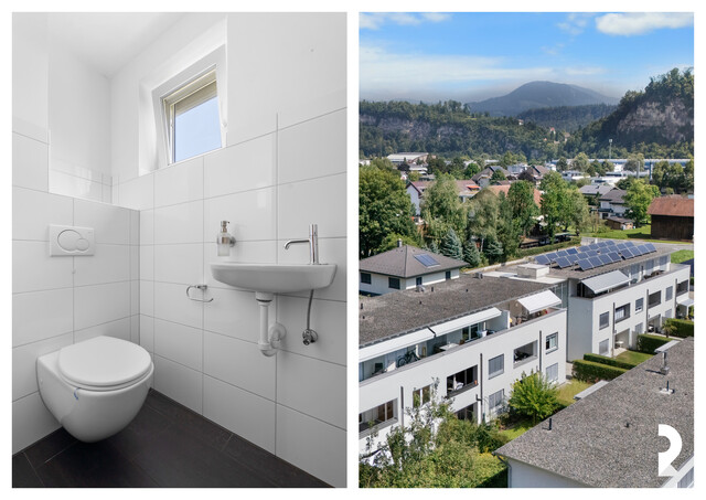 GEPFLEGTE  3-ZIMMER-WOHNUNG MIT BALKON & TIEFGARAGENPLATZ IN FELDKIRCH-TOSTERS