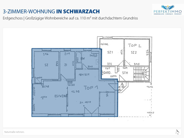 3-Zimmer-Wohnung mit Garten und idyllischer Pergola