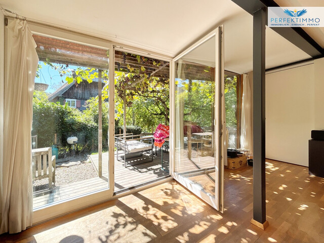 3-Zimmer-Wohnung mit Garten und idyllischer Pergola