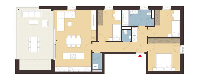 4-Zimmerwohnung mit Dachterrasse | B06
