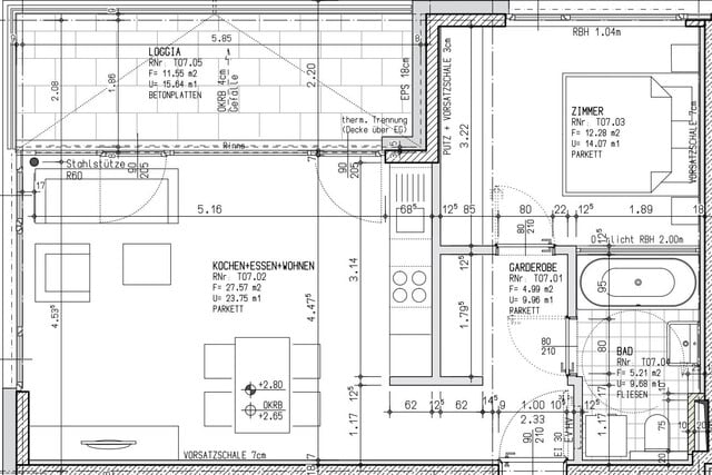 Wunderschöne 2 Zimmerwohnung in Top Lage mit E-Ladestation