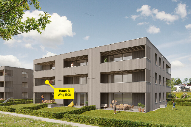 Sonnige 3-Zimmer-Terrassenwohnung  | B08