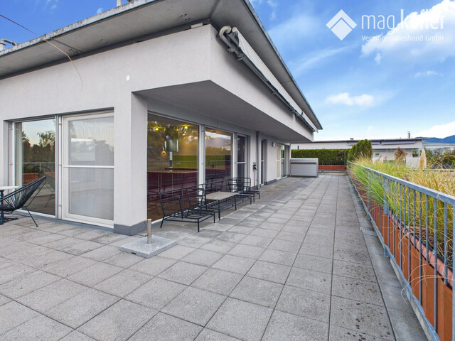 Seltene Gelegenheit: Exklusive Penthouse-Wohnung in Hard – mit 111 m² Terrasse und Rundumblick
