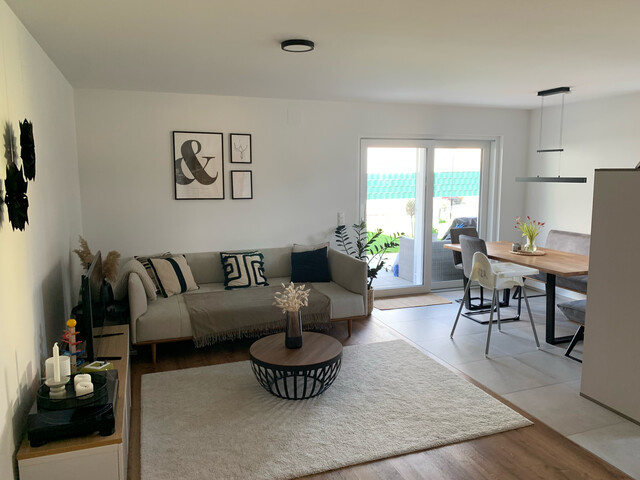 Gisingen-ruhige-3,5Zimmer, Wohnen wie im eigenen  gemütlichen Haus, mit Garten ...