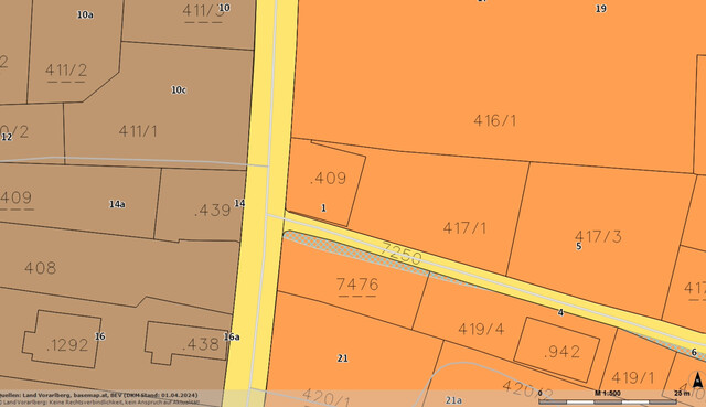 Grundstück  |  Hohenems  |  365 qm