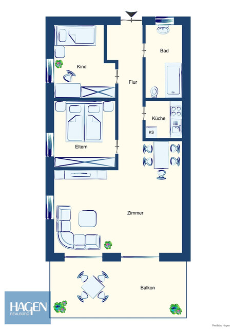 Lässige 3 Zimmer Dachgeschosswohnung in Lustenau zu verkaufen!