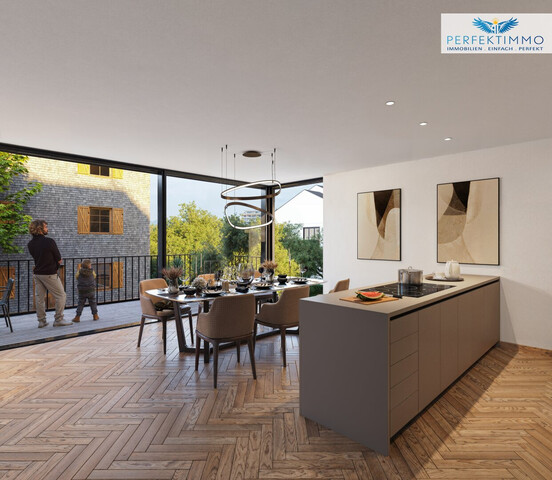 Wohnen wie im eigenen Haus: lichtdurchflutet, geräumig und Dachterrasse