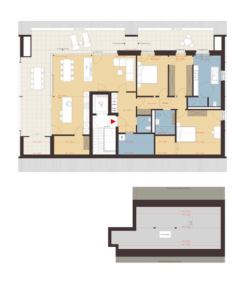 3-Zimmerwohnung mit Dachterrasse| A07