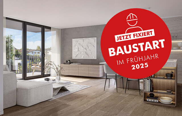 Fixer Baustart Frühjahr 2025: Herrlich, ruhige 3-Zimmer Dachgeschosswohnung mit super Aussicht (Top A09)