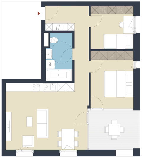 3-Zimmer-Wohnung mit Loggia zu verkaufen (Top 35)