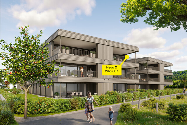 4-Zimmerwohnung mit Dachterrasse | C07