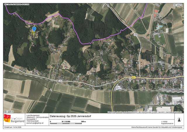 Herrliches Baugrundstück mit 1358 m2 Fläche in Jennersdorf!