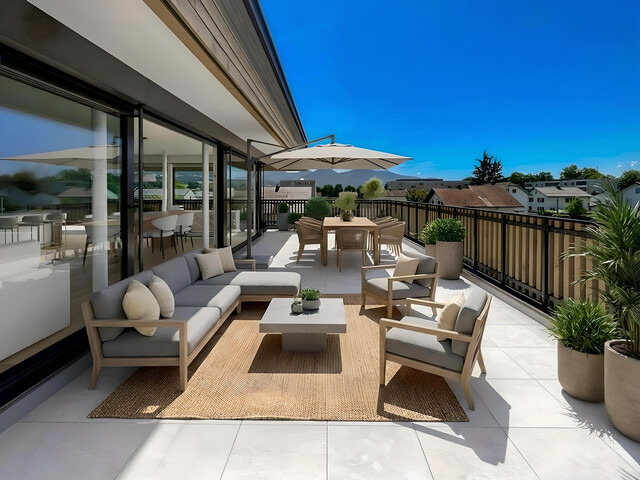 Seltene Gelegenheit: Penthouse mit 123 m² Süd-Terrasse in Wolfurt