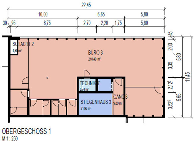 Moderne möblierte Bürofläche 220 m² - nachhaltiger Gewerbebau R2 - Industriepark Runa in Feldkirch-Altenstadt