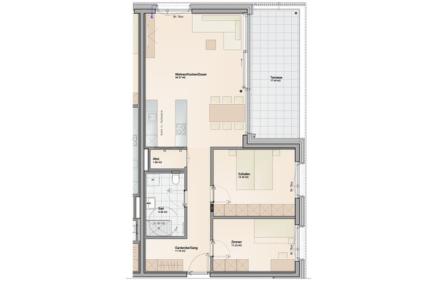 Purer Komfort am See: 3-Zimmer Wohnung (Top B02)