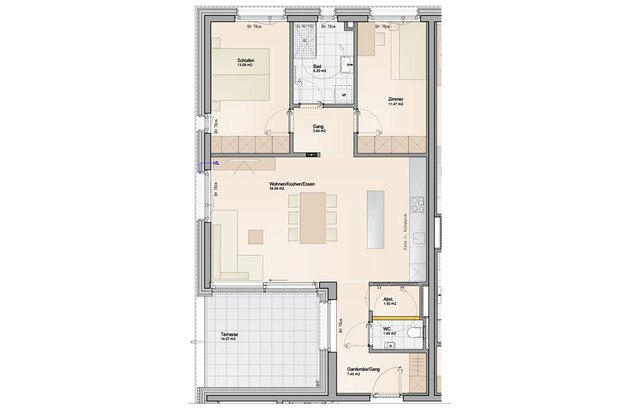 Zeit für Veränderung - auch beim Preis: 3-Zimmer Wohnung am Rheindamm (Top B01)