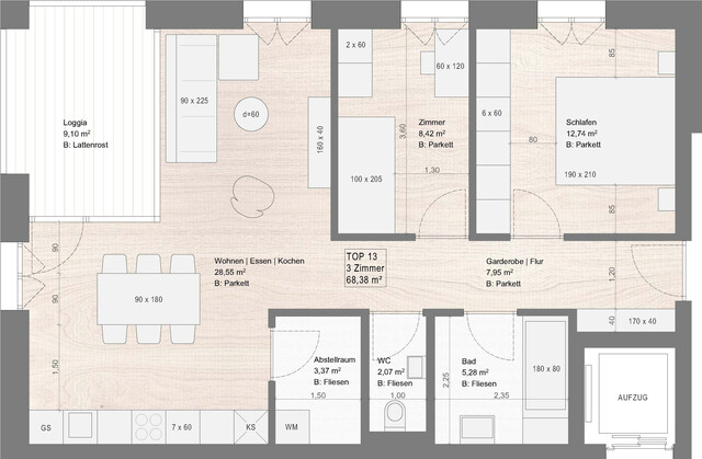 Endlich wohnen! 3-Zimmer Neubauwohnung in Bregenz - mit WBF! Top 13