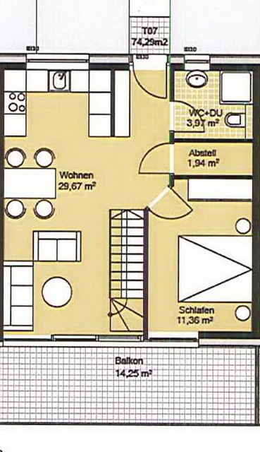 Herrlich gelegene 4 Zimmer Maisonette Wohnung