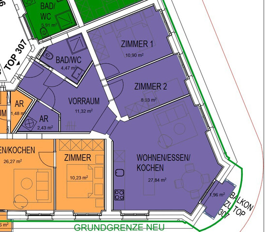 Exklusive 3-Zimmerwohnungen in Dornbirn - nur wenige Schritte vom Stadtzentrum entfernt - zu vermieten